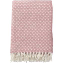 Klippan Yllefabrik Knut Uld Plaid Tæppe Pink (200x130cm)