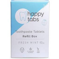 Tandpasta Tabletter Happy Tabs Fresh Mint Fluor 120 stk.