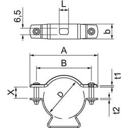 OBO Bettermann Afstandsbøjler varmgalvaniseret 14-17MM