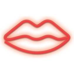 Forever Light Lips Neon LED Lampada da tavolo 15cm