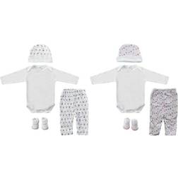 Dkd Home Decor Gavesæt til baby 0-6 måneder Bomuld (2 pcs)