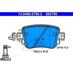 ATE Bromsbeläggssats, skivbroms 13.0460-2790.2