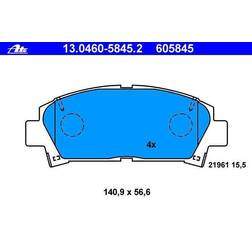 ATE Bromsbeläggssats, skivbroms 13.0460-5845.2