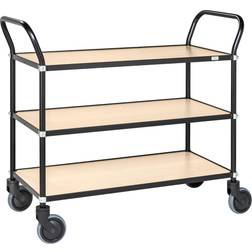 Konga Mekaniska mek 95 x 43 Musta/Koivu Design-vaunu