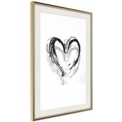 Artgeist Affisch - Brush Heart Poster