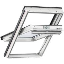 Velux Da Tetto Manuale L 114 x H 140 cm Bianco Legno Finestra a Ghigliottina Altezza 140cm