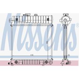 Nissens Kylare - Mercedes - W210, W202, C208