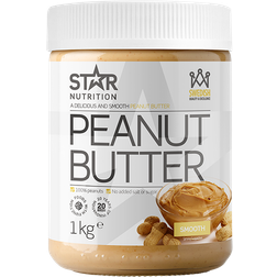 Star Nutrition Peanøttsmør Smooth 1000g 1pakk