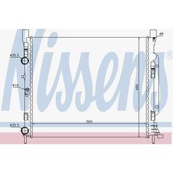 Nissens 637623 radiator, motorkylning