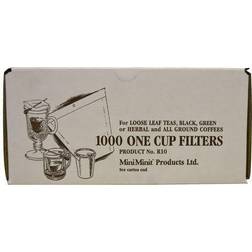 BKI Tefilter 80x100mm med Snor Ubleget, 1000/krt