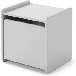 Vipack Nightstand Kiddy with Door Wood Cool Grey