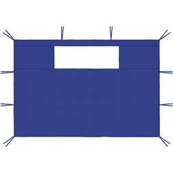 vidaXL Pared Con Ventanas Gazebo 2 Piezas Azul