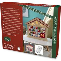 Konstsmide LED Wooden Adventure Calendar with 24 Drawers