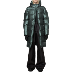 Rains Long Puffer Jacket Unisex - Silver Pine