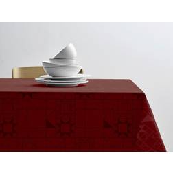 Södahl Star Damask Christmas Bordsduk Röd (220x140cm)