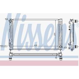 Nissens 60497 radiator, motorkylning