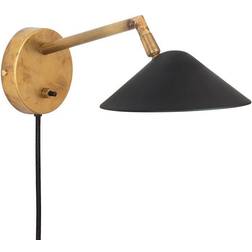 Konsthantverk Grenverk Vägglampa kort råmässing/svart Väggarmatur
