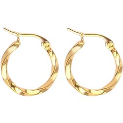 Everneed Tilla Twist Hoops - Gold