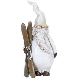 Naasgransgarden Santa Svante with Skis Dekorationsfigur 20cm