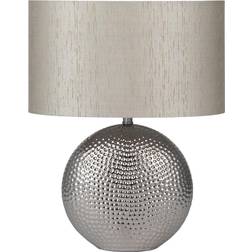 Pacific Lifestyle Make it a Silver Hammered Dot Table Lamp