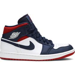 Nike Air Jordan 1 Mid SE Olympic M - White/Midnight Navy/Varsity Red