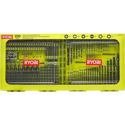 Ryobi RAKDD200 Drilling + Driving Kit 200-Pieces