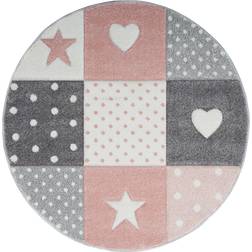 Arkiio Torsmo Matta 120x120 cm Rund Stjärnmotiv 120x120cm