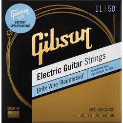 Gibson Brite Wire 'Reinforced' Electric Guitar Strings, Medium Gauge