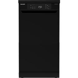 Sharp QW-NS1CF49EB-EN Slimline Dishwasher Black