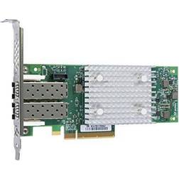 HPE StoreFabric SN1100Q 16Gb Dual Port Värdbussadapter PCIe 3.0 låg profil 16Gb Fibre Channel x 2 för ProLiant DL325 Gen10, DL345 Gen10, DL365 Gen10, DX360 Gen10, XL220n Gen10, XL290n Gen10