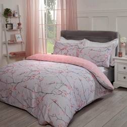 Super Dreamscene Blossoms Duvet Cover Pink, Grey