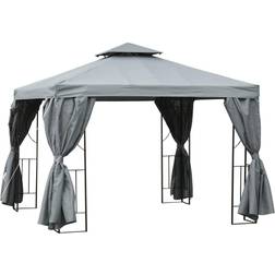 OutSunny 3 X 3M Garden Metal Gazebo Shade Shelter Party