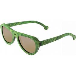 Spectrum Morrison Wood Sunglasses, Green/Gold, Standard