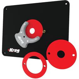 Kreg Piastra inserto per tavolo di fresatura di precisione con anelli di livellamento (non preforati) PRS4038
