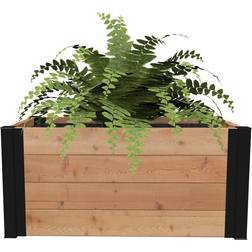 Vita Mezza 24 L H Cedar Planter Golden