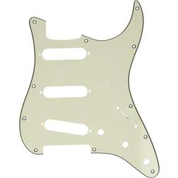 Fender Pickguard, Stratocaster S/S/S, 11-Hole Mount, Parchment P/B/P