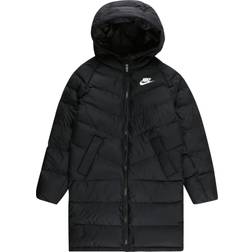 NIKE Older Kid's Sportswear Synthetic Fill Hooded Parka - Black (DX1268-010)