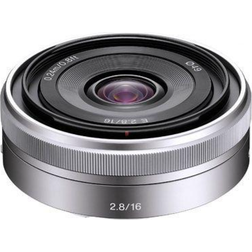 Sony E 16 Mm F2.8 Compact ILC Lenses 16mm f/2.8 Wide-Angle Lens Silver