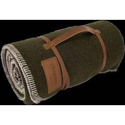 Petromax Wool Blanket 150 x 200 cm Moss Green/Black 150 x 200 cm Tæppe Sort, Brun, Grøn