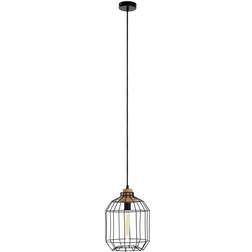 Premier Housewares Black Wire Pendant Lamp