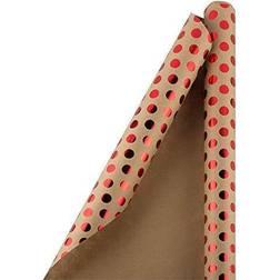 Jam Paper Red Foil Polka Dots Gift Wrap MichaelsÂ Red One Size