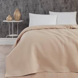 bySKAGEN Waffel Sengetæppe Beige (220x220cm)