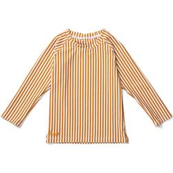 Liewood Noah Swim Tee - Stripe Mustard/Creme de la Creme