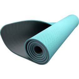 Ziva TPE Yoga Mat Turquoise/Gray (5mm)