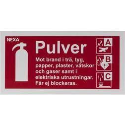 Nexa BSP-1020 Skilt Til Pulverslukker
