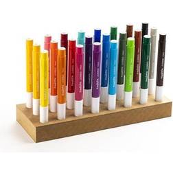 CARIOCA Maxi Tusser Set with Wooden Block 24-pack