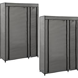 vidaXL Folding Armoire 110x175cm 2pcs