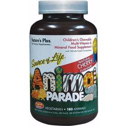 NaturesPlus Animal Parade Children's Chewable Multi-Vitamin Mineral Cherry 180