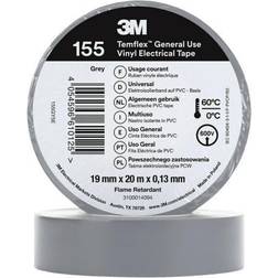 3M Temflex EL Vinyltape 155 grøn/gul