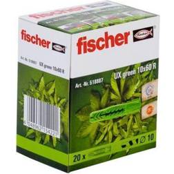 Fischer 518887 skruvankare och väggplugg 20 styck 60 mm